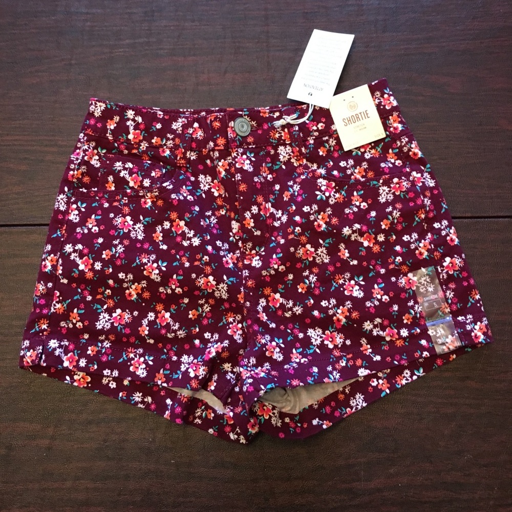 High rise stretch shorts